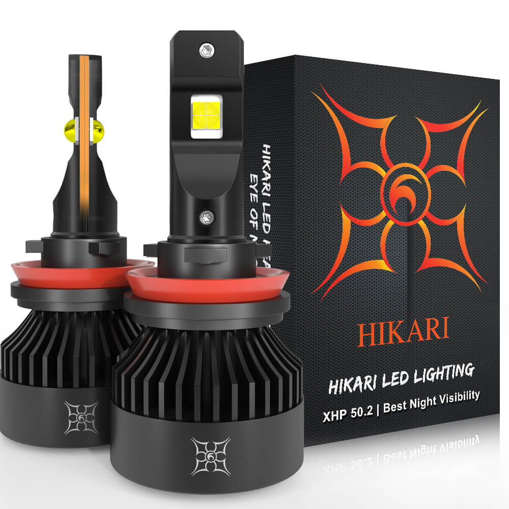 Hikari VisionPlus 15000LM LED bulbs, +150% Brightness, +100% Extra